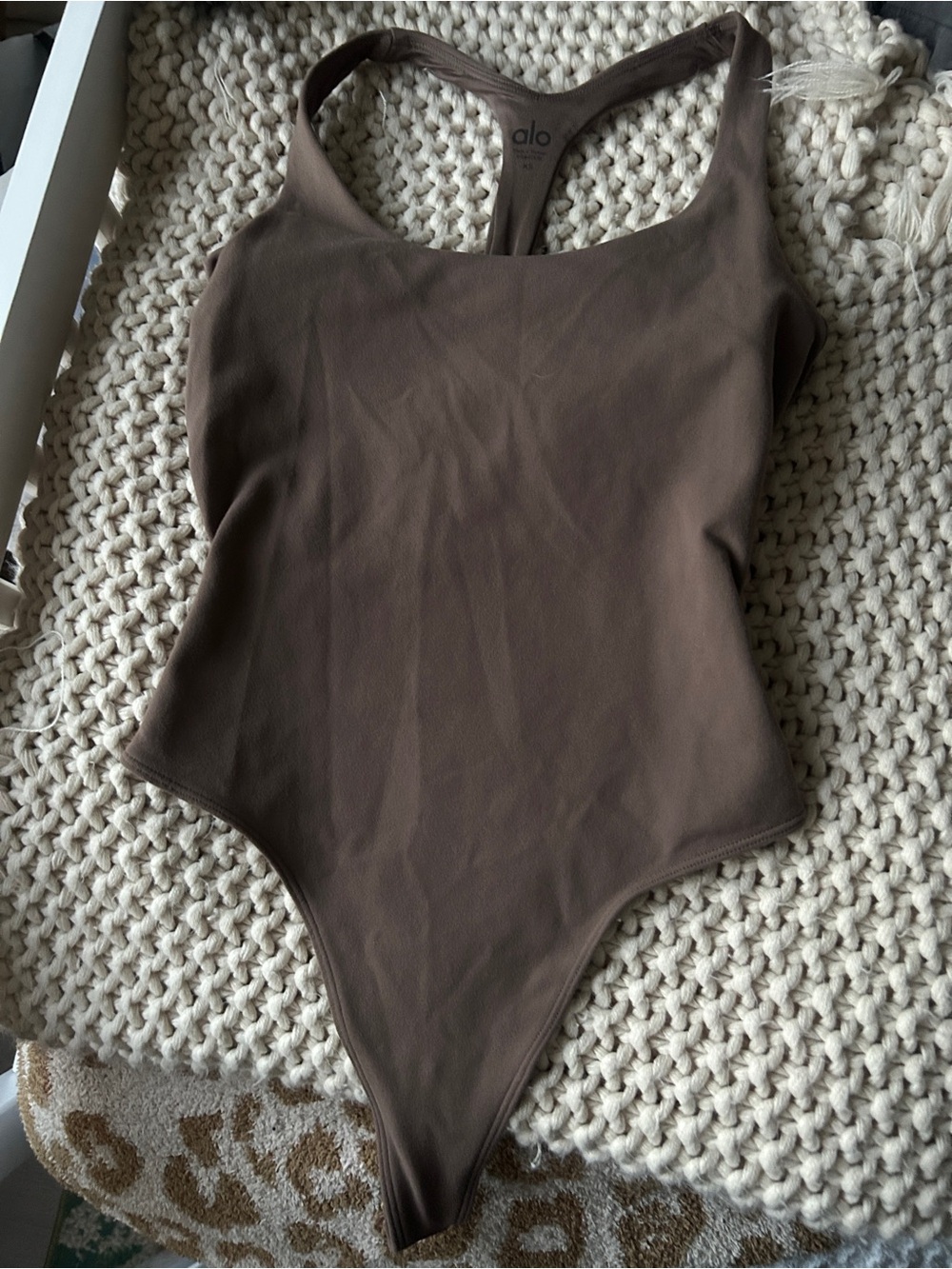 ALO Yoga Brown Bodysuit